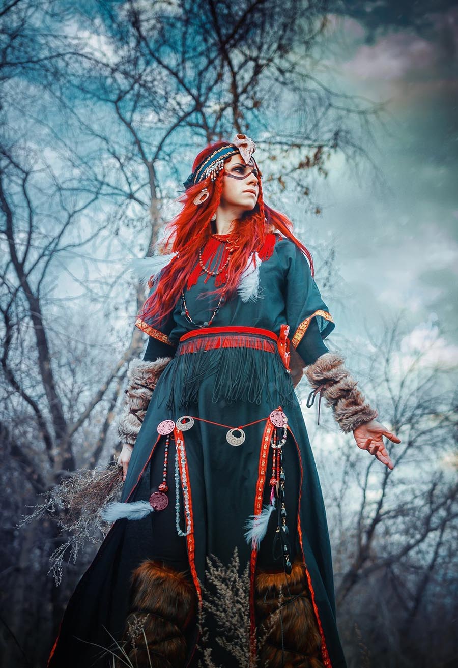 Girls in Slavic costumes underwear in Gwangju