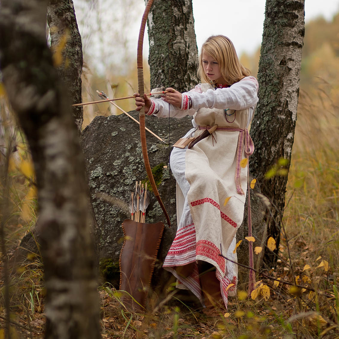 Sexy photo Girls in Slavic costumes in Gwangju